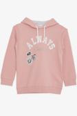 Breeze Kız Çocuk Sweatshirt Pullu Simli Gülenyüz Baskılı 4-9 Yaş, Gülkurusu