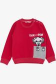 Breeze Kız Çocuk Sweatshirt Köpek Baskılı 2-6 Yaş, Fuşya
