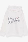 Breeze Kız Çocuk Sweatshirt Nakışlı Yazı Baskılı 2-6 Yaş, Ekru