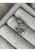 Asafaccessory Sallantılı Ağaç Charm ( Gümüş Kaplamadır Mor Battal Standart