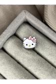 Asafaccessory Hello Kitty Charm Gümüş Kaplamadır Pembe Battal Standart