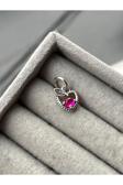 Asafaccessory Prensesler Serisi Charm < Gümüş Kaplama Pembe M