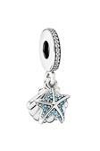 Asafaccessory Sallantılı Deniz Yıldızı Charm Gümüş Kaplama Gri Battal Standart
