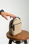 Erkek Omuz Çantası Elde Tutma 18*12 Cm Çapraz Askılı Postacı Çantası Mega Çanta Kanvas Kumaş