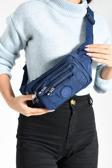 Unisex Bel Çantası Free Bag Klinkır Kumaş Hafif Yağmur Geçirmez Kumaş Çok Cepli 