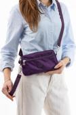 Klinkır Kumaş Mini Çapraz Askılı Kadın Çanta Yağmur Geçirmez El Askılı Çanta 20*10 Cm Mega Bag