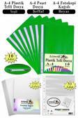 Telli Dosya Plastik A4 10 lu Poşet Dosya 50 li A4 Fotokopi Kağıdı 100 Adet 1 Paket Ekonomik Kaliteli Şeffaf Kapak Dosya