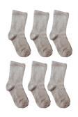 Sockshion Pamuklu Düz Klasik Çocuk Soket Çorap 6 Çift