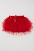 Breeze Kız Çocuk Tütü Etek Fiyonklu 4-8 Yaş, Kırmızı