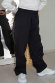 Breeze Kız Çocuk Paraşüt Jogger Paça Pantolon 6-12 Yaş, Siyah
