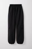 Breeze Kız Çocuk Paraşüt Jogger Paça Pantolon Kargo Cep 7-12 Yaş, Siyah