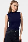 Vodens Lacivert Kolsuz Body Bluz