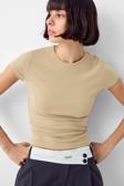 Vodens Bej Bisiklet Yaka Basic Ultra Soft %100 Pamuk Kısa Kol Body
