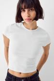 Vodens Beyaz Bisiklet Yaka Basic Ultra Soft %100 Pamuk Kısa Kol Body