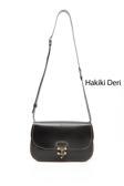 Kadın Siyah Vaketa Hakiki Deri Omuz ve Postacı Çantası
