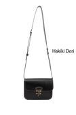Kadın Siyah Vaketa Hakiki Deri Omuz ve Postacı Çantası
