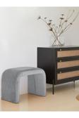 Mode Panelop U Modern Puf&bench 23 Antrasit Kadife Kumaş