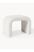 Mode Panelop U Modern Puf&Bench Kırık Beyaz Bukle Kumaş
