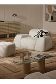 Mode Pier Berjer 01 Beyaz Bukle Kumaş Işbir Sünger(DAİRENİZE TESLİM)
