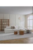 Mode Siesta Pro Kuş Tüyü Köşe Koltuk 4 Modül Kırık Beyaz 01 Keten Dairenize Teslim İşbir Sünger
