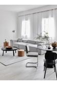 Mode Soft Üçlü Kanepe Koltuk 3 Modül Gri Keten Kumaş (dairenize Teslim)
