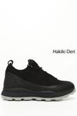 Erkek Siyah Bağcıklı Hakiki Deri Comfort Sneaker