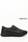 Erkek Siyah Hakiki Deri Comfort Ayakkabı