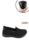 Kadın Siyah Triko Memory Foam Tabanlıklı Comfort Sneaker