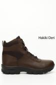 Erkek Kahverengi Fermuarlı Hakiki Deri Outdoor Bot