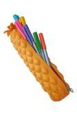 Silikon Ananas Kalemlik 1 Adet Silikon Kalem Kutusu Eğlenceli Sevimli Ananas Figürlü Hediyelik Kalemlik
