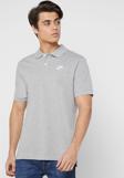 Nike Standart Fit Pamuklu Polo Tişört GRİ