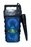 Karaoke Bluetooth Hoparlör Taşınabilir Kablosuz Usb SubWoofer RGB Işık Fm Sd Mikrofonlu Ses Bombası