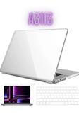 Macbook Air 2024 13.6 Inç M3 Çip A3113 Tam Uyumlu Alt Üst Kılıf Klavye Kılıfı Ekran Koruyucu Film