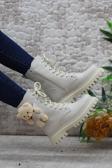Walkenzo 4182 Ayıcıklı Fermuarlı Kaymaz Taban Kız Çocuk Bot