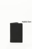 Siyah Gön Hakiki Deri Unisex Kartlık 06205