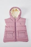 Benitto Kids Kapüşonlu Kız Bebek Çocuk Yelek 51305