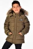 Benitto Kids Natürel Kürklü Erkek Çocuk Şişme Mont 51246