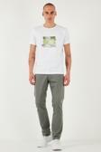 Buratti Pamuklu Regular Fit Normal Bel Boru Paça Jeans Erkek Kot Pantolon 2210S64PARMA AÇIK HAKİ