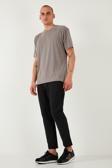 Buratti Slim Fit Lastikli Bel Boru Paça Kemer Detaylı Pantolon Erkek Kot Pantolon 5543S86JMILANO SİYAH