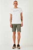 Buratti Pamuklu Slim Tapered Bermuda Erkek Şort 4503S67SMILANO AÇIK HAKİ