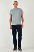 Buratti Pamuklu Regular Fit Yüksek Bel Düz Paça Çimalı Jogger Erkek Pantolon 5908058 LACİVERT