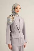 Armine Desenli Saf Ipek Twill Eşarp 9324- 09