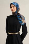 Armine Desenli Saf Ipek Twill Eşarp 9335- 01