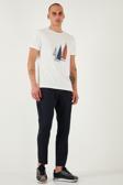 Buratti Pamuklu Slim Fit Lastikli Bel Boru Paça Erkek Pantolon 5545S87JMILANO KOYU LACİVERT