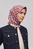 Armine Desenli Saf Ipek Twill Eşarp 9309- 01