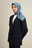 Armine Desenli Saf Ipek Twill Eşarp 9321- 04