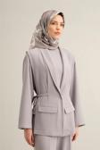 Armine Desenli Saf Ipek Twill Eşarp 9322- 82
