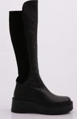 Dgn 22535-22K Kadin Kalin Taban Fermuarli Knee High Çizme