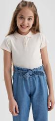 Defacto Z7794A6 Kız Çocuk Polo Yaka T-Shirt