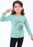 Toontoy Kız Çocuk Baskılı Tişört